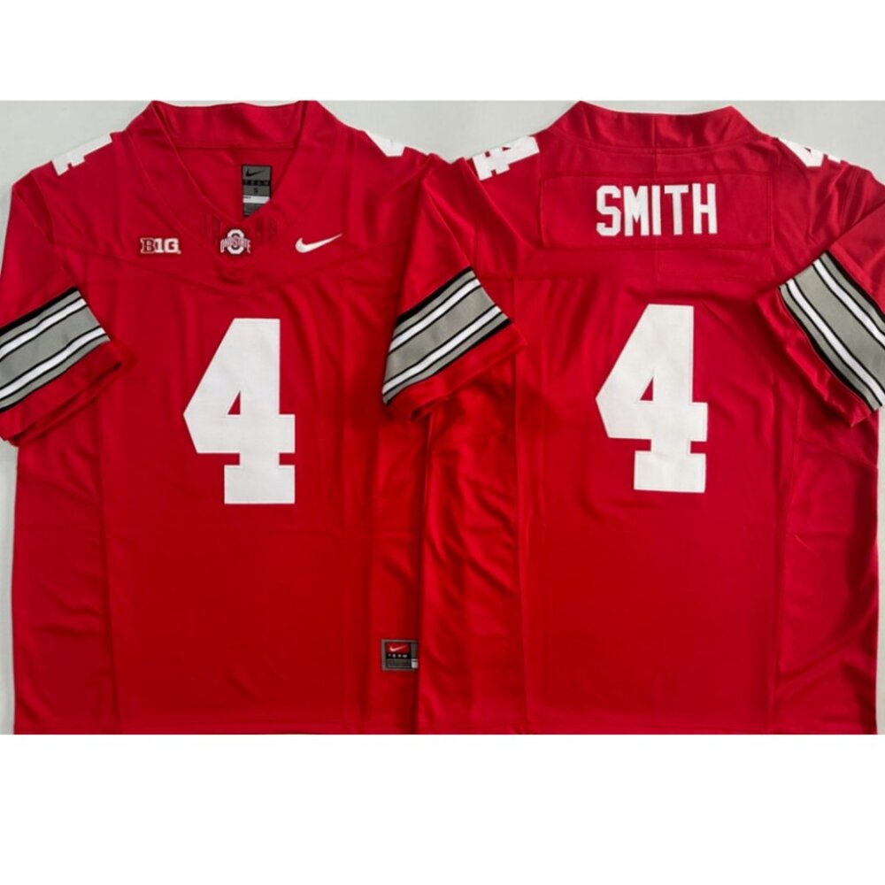 Mens or Youths Select Jeremiah Smith Vapor Jersey Stitched Scarlet Red